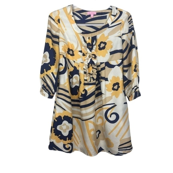 Lilly Pulitzer Silk Floral Mini Dress - Picture 8 of 8